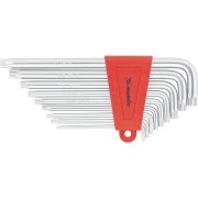 Matrix 12306 Набор ключей имбусовых Torx , 9 шт, T10-T50, CrV, удлиненных, с сатиновым покрытием Matrix