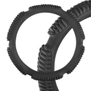 Skyway S01102225 Оплетка SKYWAY Sponge ribby 6 подушечек XL Черная экокожа