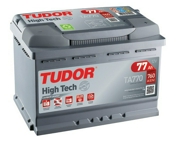 TUDOR TA770 Аккумулятор High-Tech 77 А/ч обратная R+ 278x175x190 EN760 А