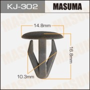 Masuma KJ302 Клипса (пластиковая крепежная деталь)