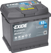 EXIDE EA530 Батарея аккумуляторная 53А/ч 540А 12В обратная полярн. стандартные клеммы