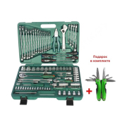 Jonnesway S04H624101SA18 Набор инструмента универсальный 1/2  и 1/4  DR, 101 предмет (юбилейная серия)