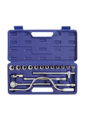 HELFER HF000003 Набор головок торцевых и принадлежностей 1/2"Dr 18 предметов HELFER