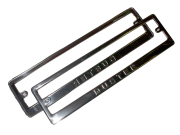 DOLLEX SPL45 Рамка номерного знака нержавеющая сталь штамп &#039;Duster&#039; (уп. 2 шт.)