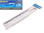 DOLLEX SPL22 Рамка номерного знака нержавеющая сталь с металл. адаптером в сб., скругленные углы (к-т)