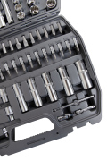 Kraft KT700869 Набор инструментов 1/2&quot;Dr и 1/4&quot;Dr 107 предметов с 12 гранными головками