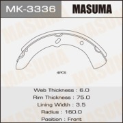 Masuma MK3336 Колодки тормозные