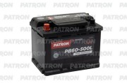 PATRON PB60500L Батарея аккумуляторная 60А/ч 500А 12В прямая поляр. стандартные (Европа) клеммы
