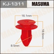Masuma KJ1311 Клипса (пластиковая крепежная деталь)
