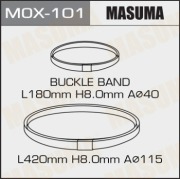 Masuma MOX101 Хомут "обжимной" металлический MASUMA для пыльников,  к-т2шт (в уп. 5 комплектов)
