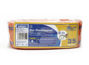 Kraft KT840001 Трос буксировочный STANDART 4 м 3,5 т, 2 металлических крючка, полипропилен