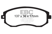 EBC Brakes DP1884 EBC Ultimax передние тормозные колодки для Subaru BRZ/Impreza/Forester/GT86 (2011+) (for 277/294mm disc)