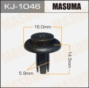 Masuma KJ1046 Клипса (пластиковая крепежная деталь)