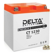 DELTA battery СТ1230 Батарея аккумуляторная 30А/ч 300А 12В обратная полярн.