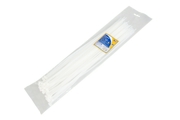 Kraft KT880609 Хомут нейлоновый 4,8*400мм, белый, упаковка 50 штук
