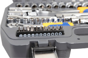 Kraft KT700304 Набор инструмента 1/2"DR и 1/4"DR 77 предметов, PRO