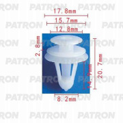 PATRON P370993 Клипса пластмассовая