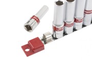 Matrix 13592 Набор удлиненных торцевых головок 1/4, шестигранные, CrV, 10 шт, 4-13 мм Matrix