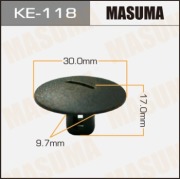 Masuma KE118 Клипса (пластиковая крепежная деталь)