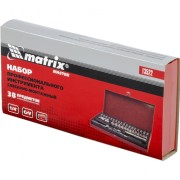 Matrix 13522 Набор слесарно-монтажный с квадратом 1/4, 38 предметов Matrix