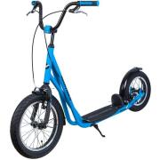 NOVATRACK 16STAMPN1CLBL8 Самокат 2-х колесный 16/12&quot;&quot; Внедорожный подростковый Novatrack City Line не складной 120 кг синий 16STAMPN1CL.BL8