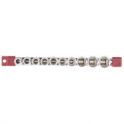 Matrix 13557 Набор торцевых головок, 1/2, шестигранные, CrV, 10 шт, 10-22 мм Matrix