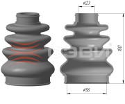SEVI 61145068 Чехол привода внутренний для а/м DAEWOO NEXIA(95-16), CHEVROLET: AVEO(03-08), LACETTI(03-08), NUBIRA(99-03), REZZO(00-08) "СЭВИ-ЭКСПЕРТ