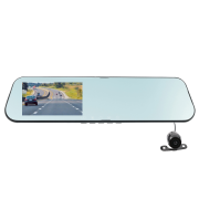 INTEGO VX415MR Зеркало с видеорегистратором , HD, 2камеры, сенсорный экран, функция парковки