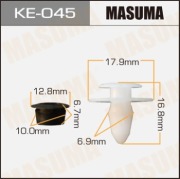 Masuma KE045 Клипса (пластиковая крепежная деталь)