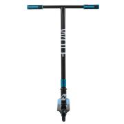 NOVATRACK 100AWOLFBBL9 Самокат 2-х колесный 100 мм Трюковый детский Novatrack Wolf стальной не складной черно-синий 100A.WOLF.BBL9