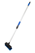 Kraft KT830046 Щетка 25 см на шланг, телескопическая ручка, 120-200 см, алюминий/полимер