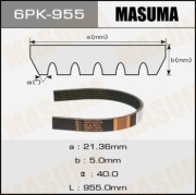 Masuma 6PK955 Ремень привода навесного оборудования