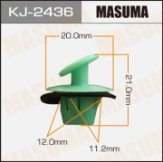 Masuma KJ2436 Клипса (пластиковая крепежная деталь)