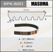 Masuma 6PK820 Ремень привода навесного оборудования