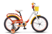 Stels LU075261 Велосипед 18 детский Pilot 190 (2018) количество скоростей 1 рама сталь 9 Красный/жёлтый/белый