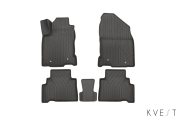 KVEST KVESTLEX00003KG1 Коврики KVEST 3D в салон подходят для LEXUS NX, 2014->, 5шт. (полиуретан, серый, серый)