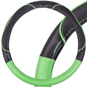 Skyway S01102398 Оплетка SKYWAY Combo-4 L Черно/Зеленая экокожа