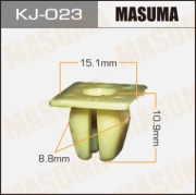 Masuma KJ023 Клипса (пластиковая крепежная деталь)