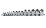 Kraft KT700694 Набор головок торцевых 1/2&quot;Dr, 3/8&quot;Dr и 1/4&quot;Dr E-star 14 предметов