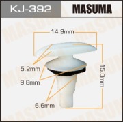 Masuma KJ392 Клипса (пластиковая крепежная деталь)
