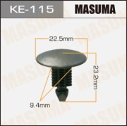 Masuma KE115 Клипса (пластиковая крепежная деталь)