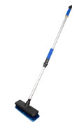 Kraft KT830045 Щетка 20 см на шланг, телескопическая ручка, 98-170 см, алюминий/полимер