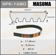 Masuma 5PK1280 Ремень привода навесного оборудования