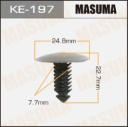 Masuma KE197 Клипса (пластиковая крепежная деталь)