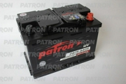 PATRON PB75640R Батарея аккумуляторная 75А/ч 640А 12В обратная поляр. стандартные (Европа) клеммы