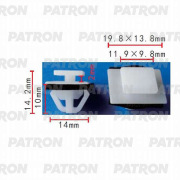 PATRON P370409 Клипса пластмассовая
