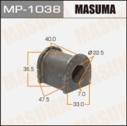 Masuma MP1038 Втулка стабилизатора