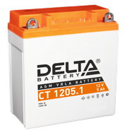 DELTA battery CT12051 Аккумулятор AGM 5 А/ч обратная R+ 120x61x129 EN65 А