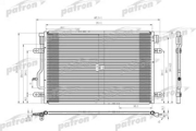 PATRON PRS3622 Радиатор кондиционера