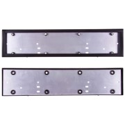 Skyway S04101004 Рамка для номера металл антивандал черная без надписи SKYWAY+крепеж и резиновые втулки 1шт в пакете